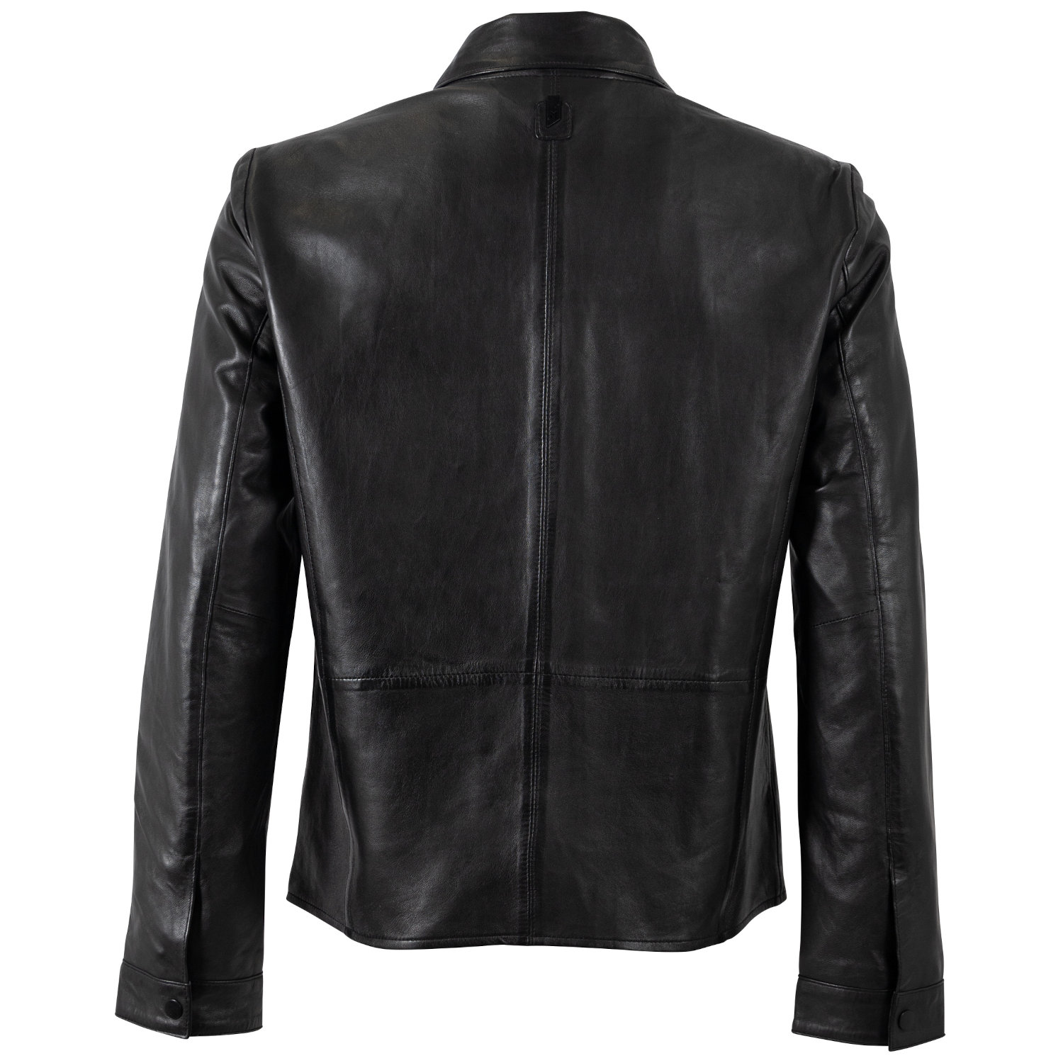 Męska skórzana kurtka Mauritius Srebrno-czarna MSMPevek