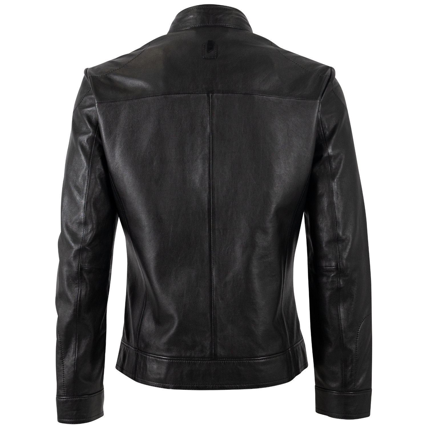 Męska skórzana kurtka Mauritius Srebrno-czarna MSMTamas – Kurtki skórzane