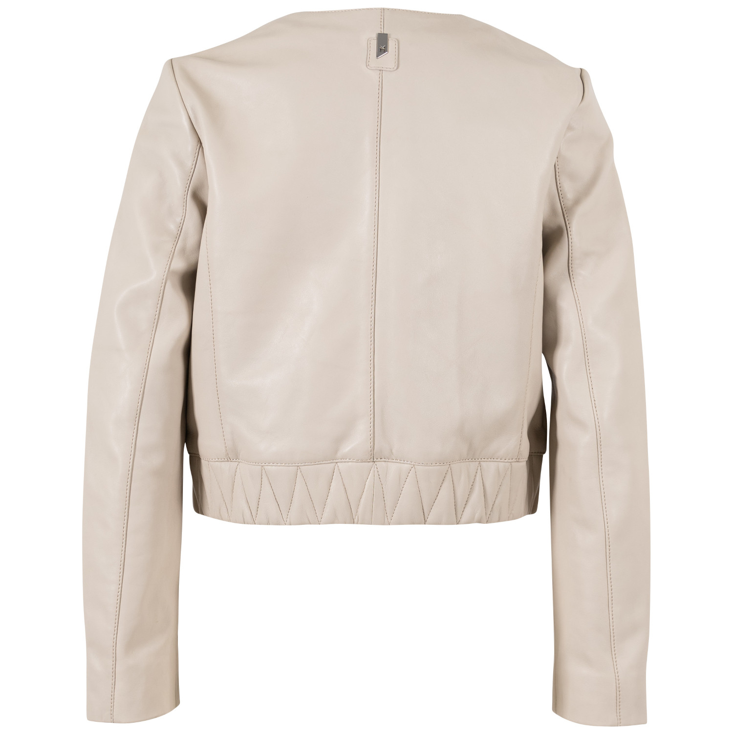 Kurtka skórzana damska Mauritius Srebrny Jasnobeżowy MSWManaus