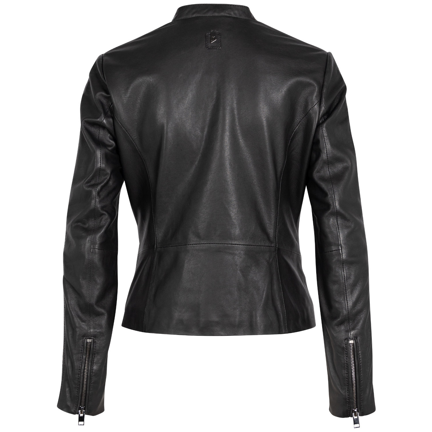 Kurtka skórzana damska Mauritius Srebrno-czarna MSWNayah – Kurtki skórzane