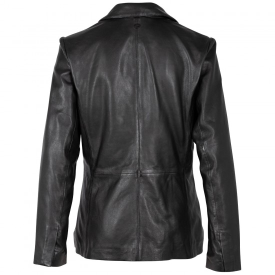 Kurtka skórzana damska Mauritius Czarna MWAada