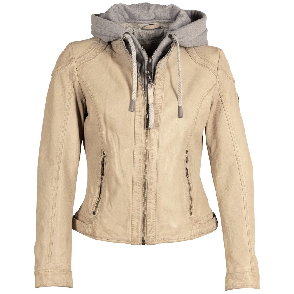 Kurtka skórzana damska Mauritius Off White MWAdila - readytowear