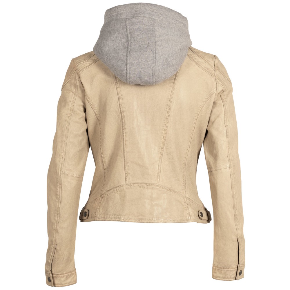 Kurtka skórzana damska Mauritius Off White MWAdila - readytowear