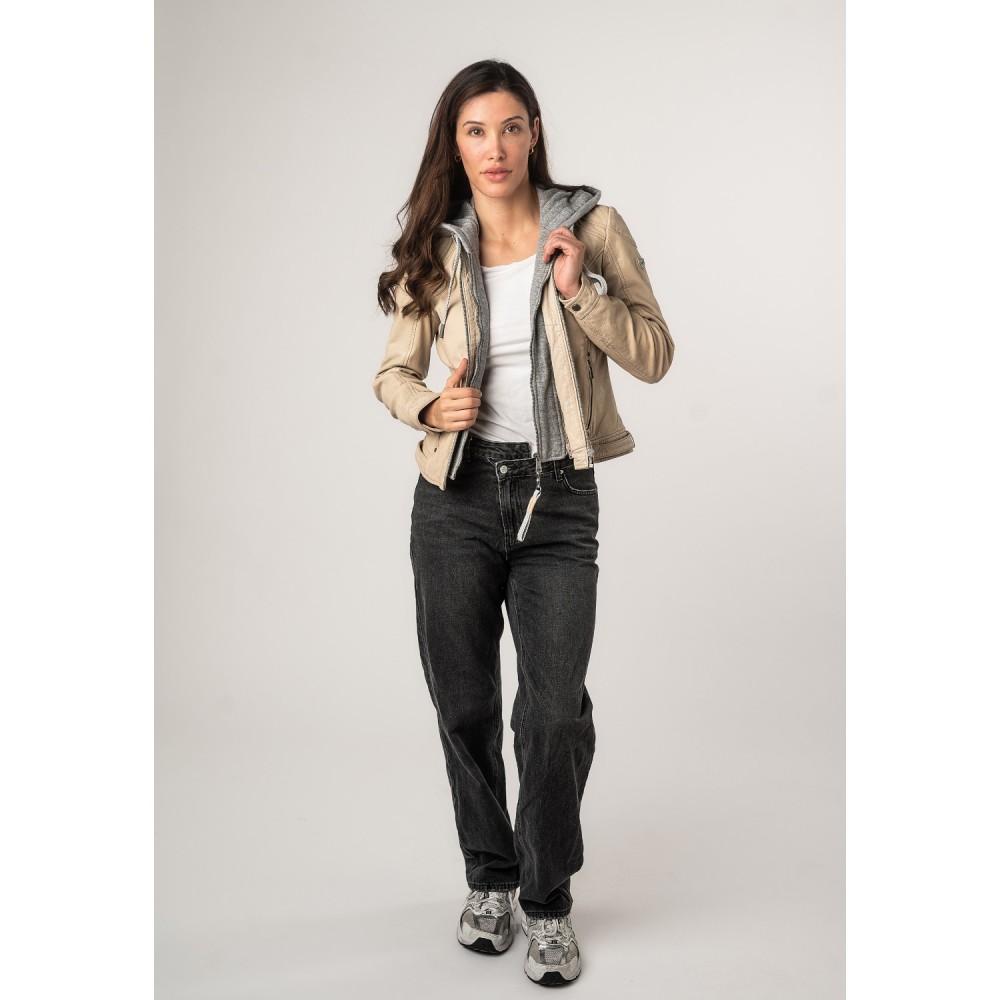 Kurtka skórzana damska Mauritius Off White MWAdila - readytowear