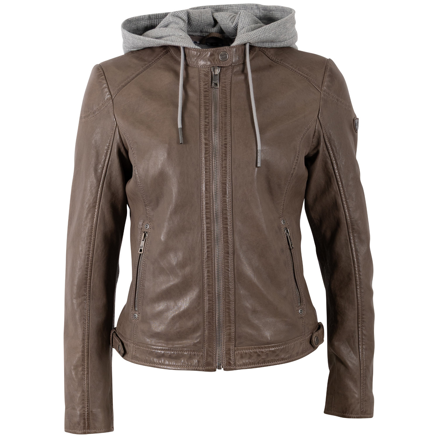 Kurtka skórzana damska Mauritius jasnobrązowa MWAlani – Kurtki skórzane