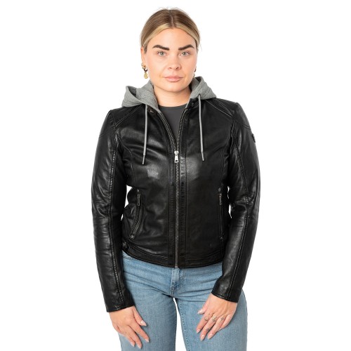 Kurtka skórzana damska Mauritius Czarna MWAlani