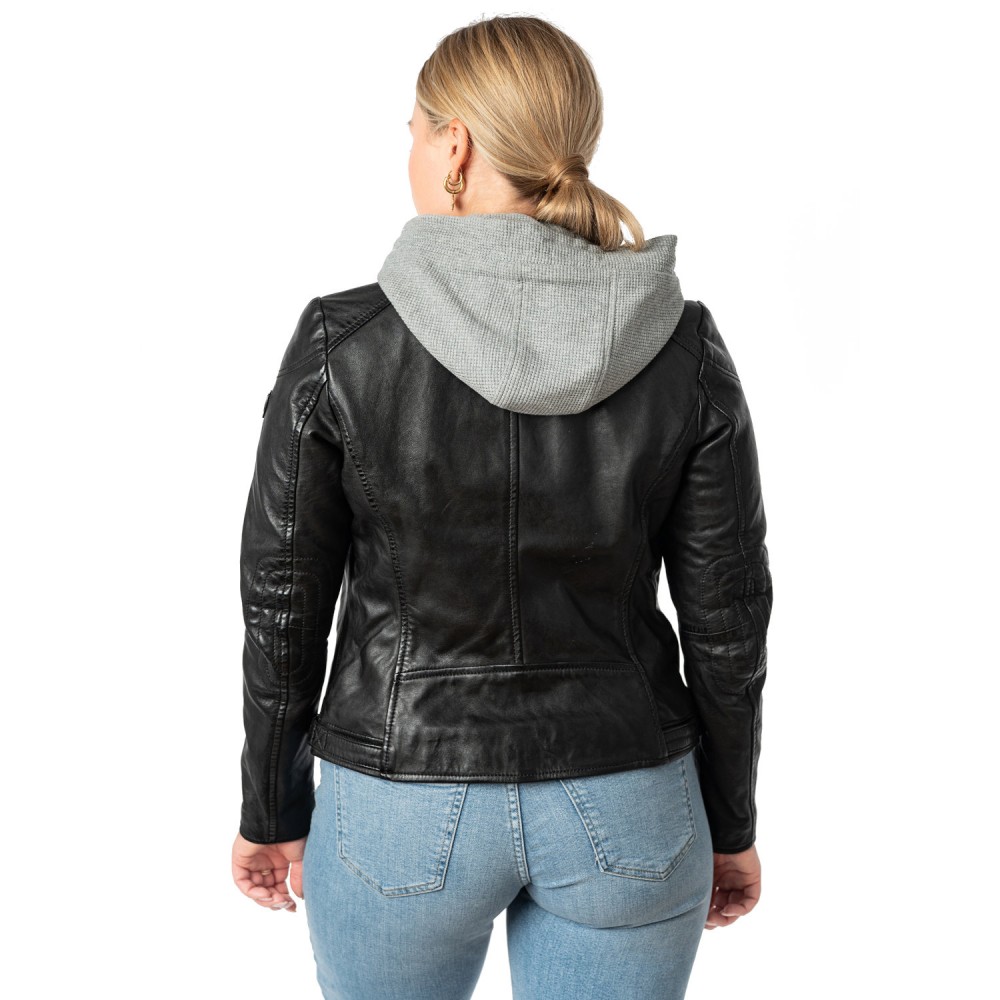 Kurtka skórzana damska Mauritius Czarna MWAlani