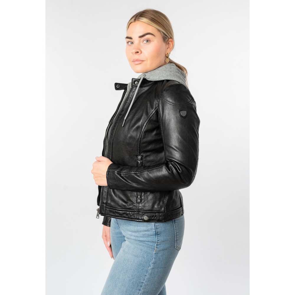 Kurtka skórzana damska Mauritius Czarna MWAlani