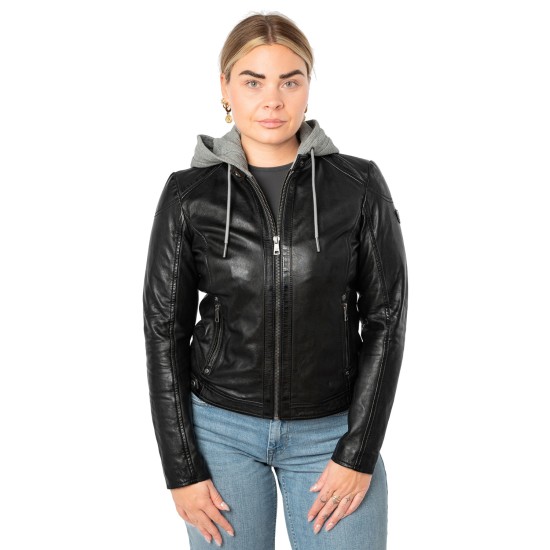 Kurtka skórzana damska Mauritius Czarna MWAlani