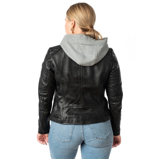 Kurtka skórzana damska Mauritius Czarna MWAlani