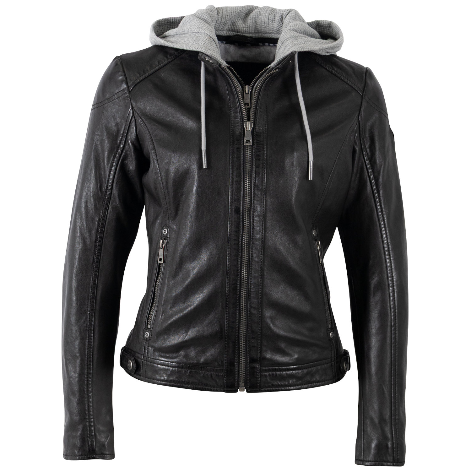 Kurtka skórzana damska Mauritius Czarna MWAlani – Kurtki skórzane