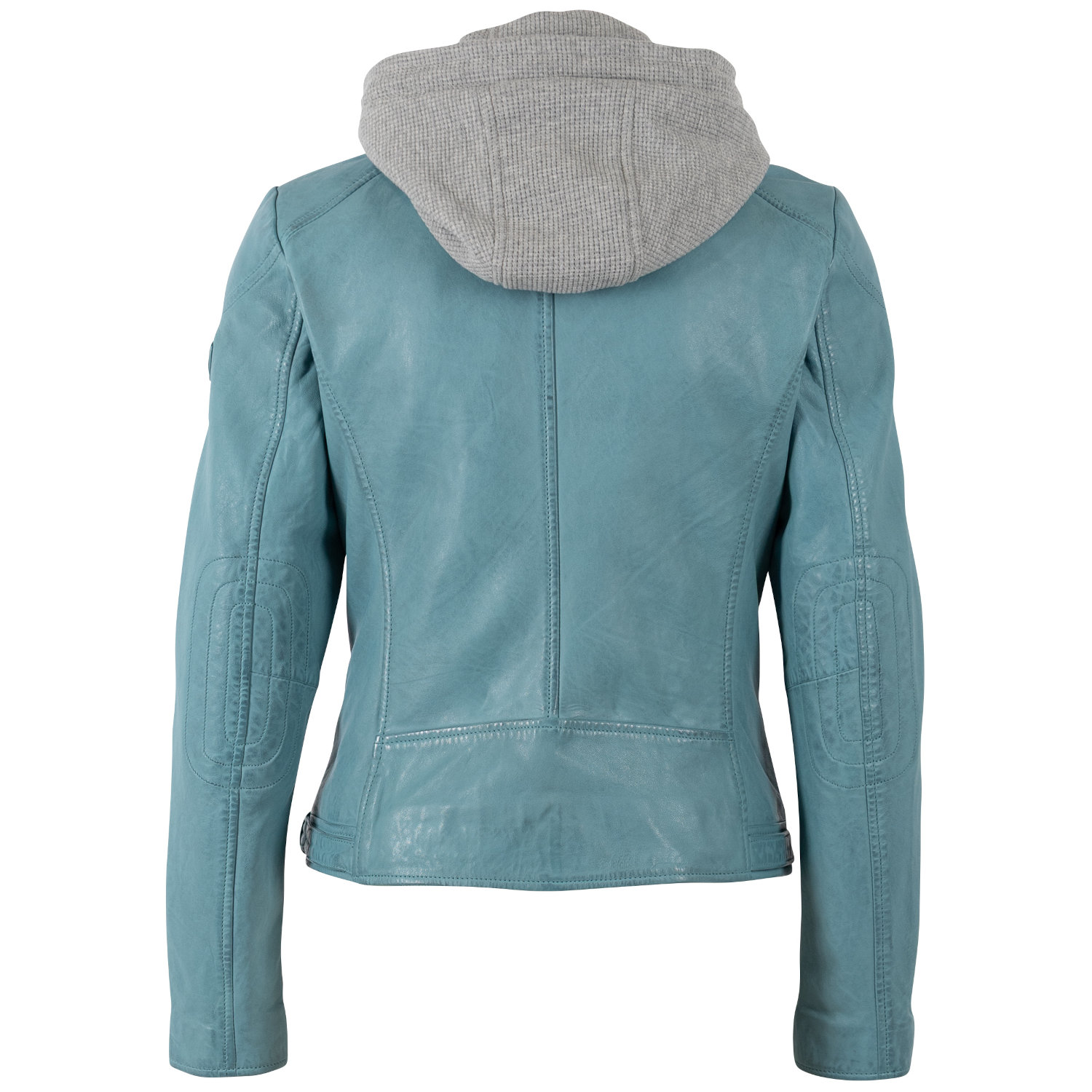 Kurtka skórzana damska Mauritius Jasnoturkusowa MWAlani – Kurtki skórzane