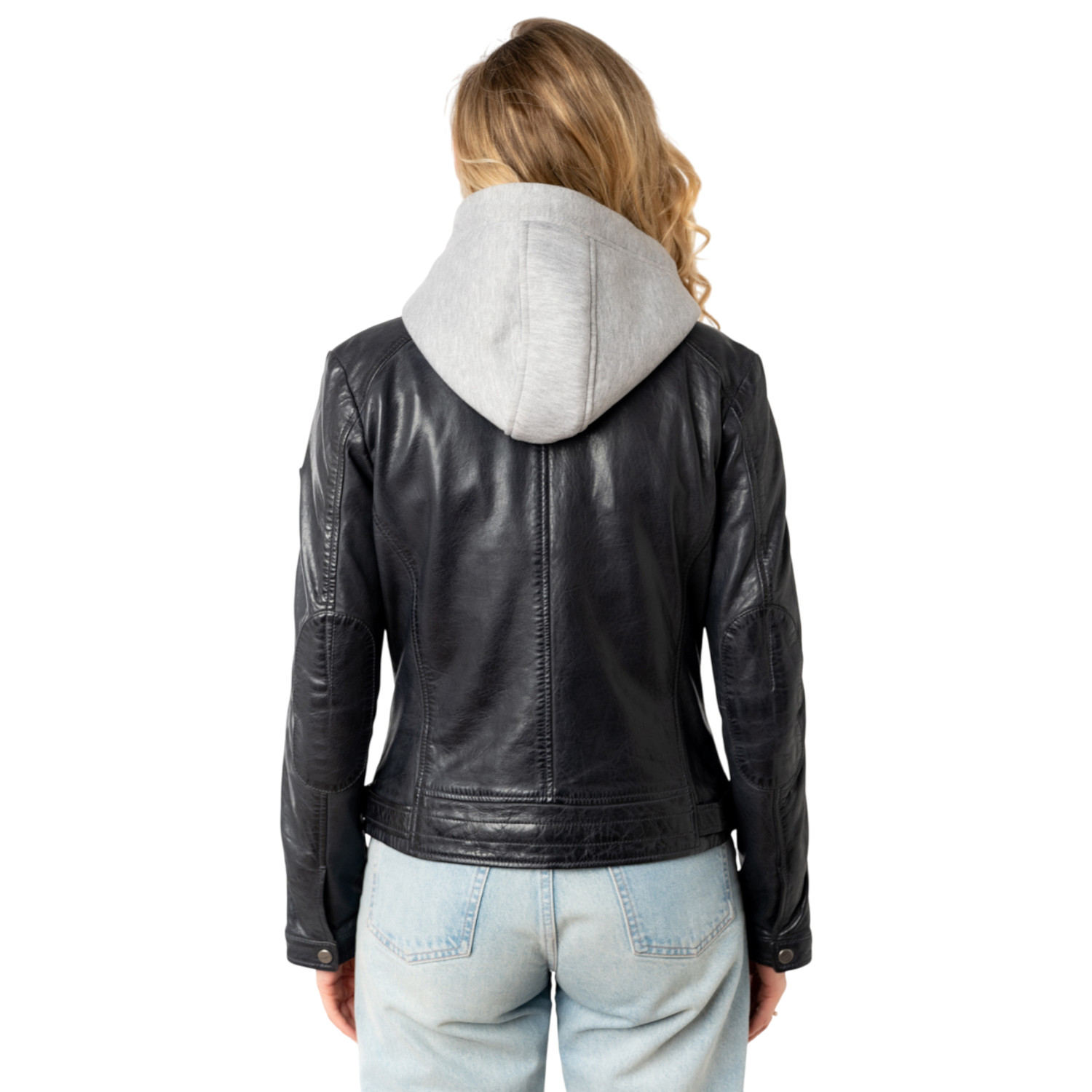 Kurtka skórzana damska Mauritius Ciemnogranatowa MWAleni – Kurtki skórzane