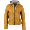 Kurtka skórzana damska Mauritius Ciemnożółta MWAleni - readytowear