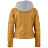 Kurtka skórzana damska Mauritius Ciemnożółta MWAleni – Kurtki skórzane