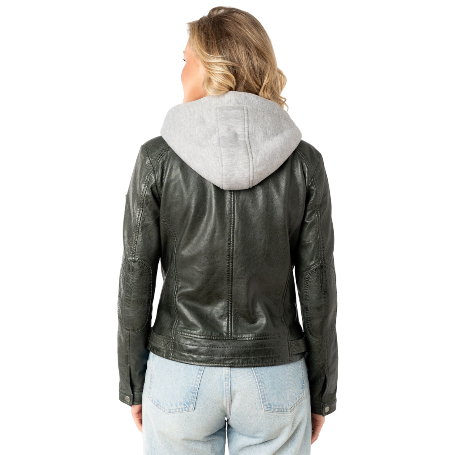 Kurtka skórzana damska Mauritius Ciemna oliwka MWAleni – Kurtki skórzane