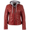 Kurtka skórzana damska Mauritius czerwona MWAleni - readytowear