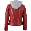 Kurtka skórzana damska Mauritius czerwona MWAleni - readytowear