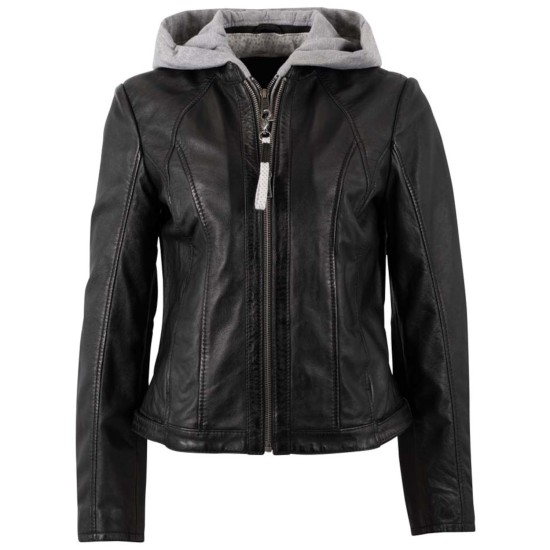 Kurtka skórzana damska Mauritius Czarna MWAleyna