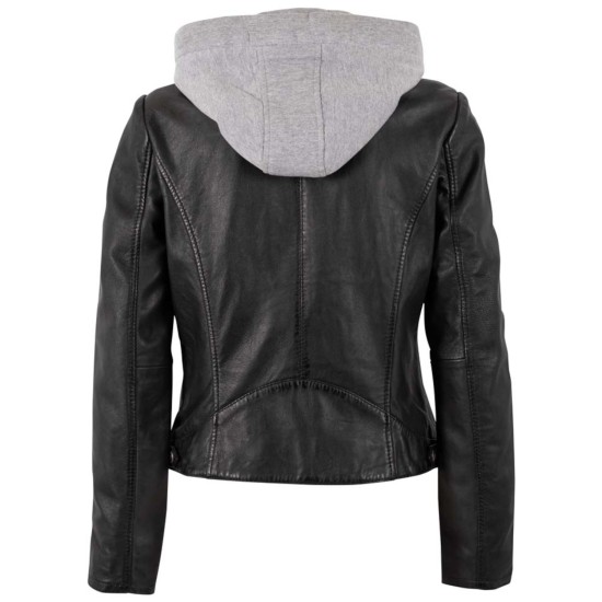 Kurtka skórzana damska Mauritius Czarna MWAleyna