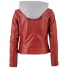 Kurtka skórzana damska Mauritius czerwona MWAleyna