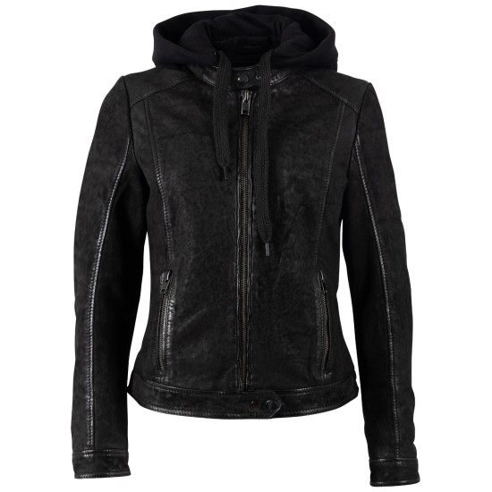 Kurtka skórzana damska Mauritius Czarna MWAlyka