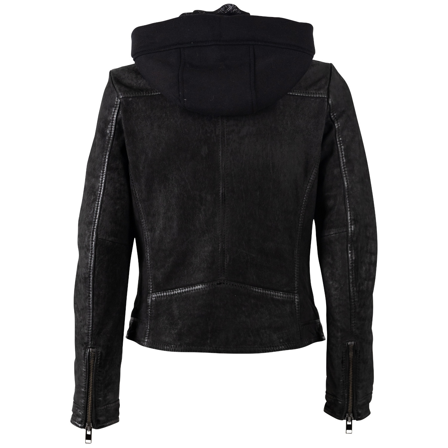 Kurtka skórzana damska Mauritius Czarna MWAlyka – Kurtki skórzane