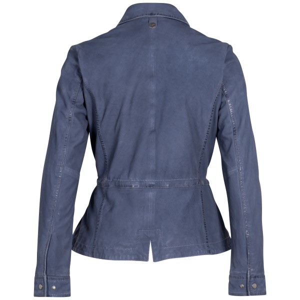 Kurtka skórzana damska Mauritius granatowa MWAmaly