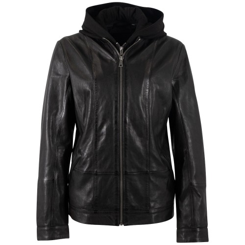 Kurtka skórzana damska Mauritius Czarna MWAmika