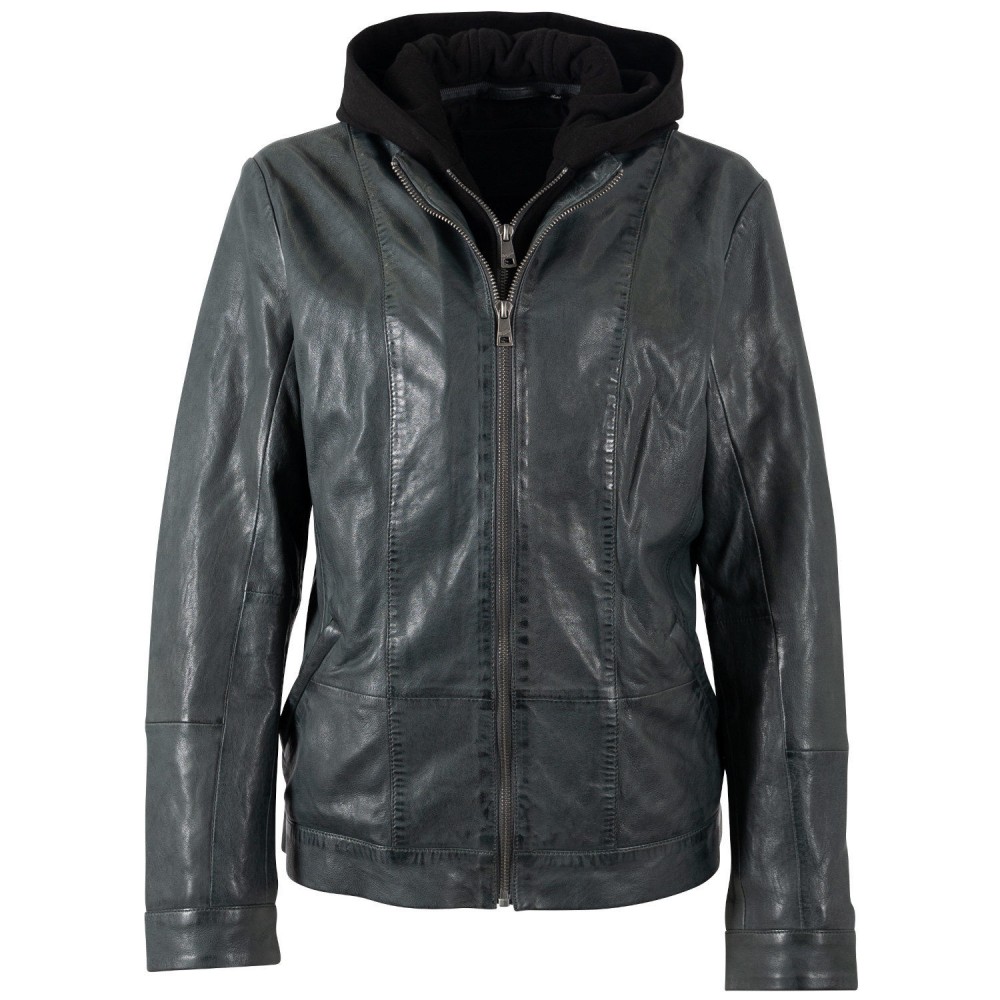 Kurtka skórzana damska Mauritius Ciemnozielona MWAmika