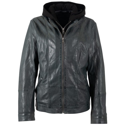 Kurtka skórzana damska Mauritius Ciemnozielona MWAmika