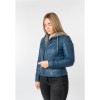 Kurtka skórzana damska Mauritius niebieska MWAmmy – Kurtki skórzane