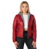 Kurtka skórzana damska Mauritius czerwona MWAmmy – Kurtki skórzane