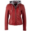 Kurtka skórzana damska Mauritius czerwona MWAmmy – Kurtki skórzane