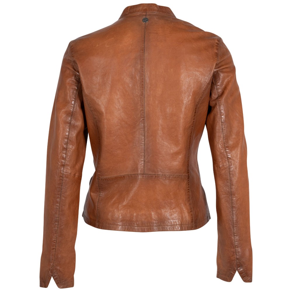 Kurtka skórzana damska Mauritius Cognac MWAndriana - readytowear