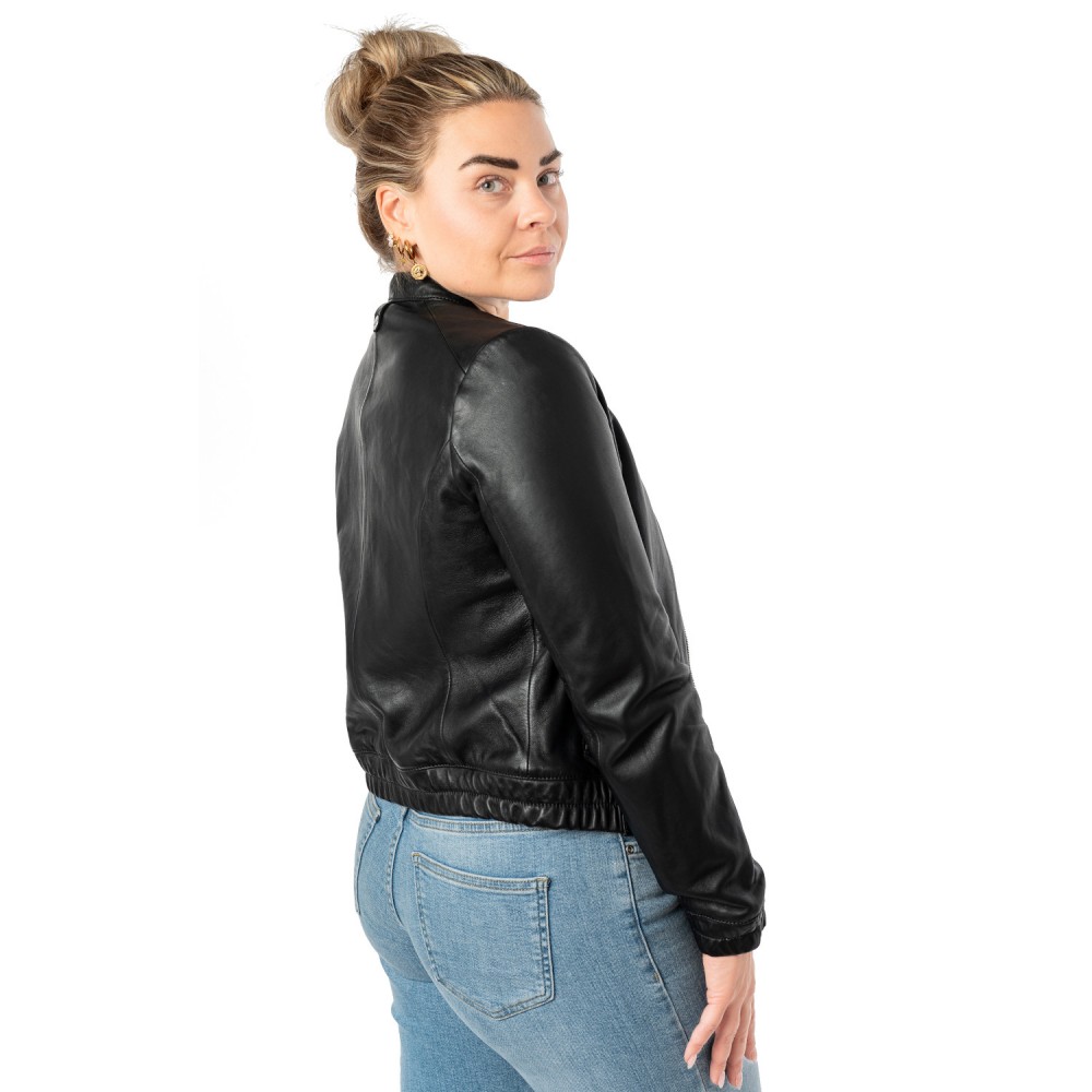 Kurtka skórzana damska Mauritius Czarna MWAshli