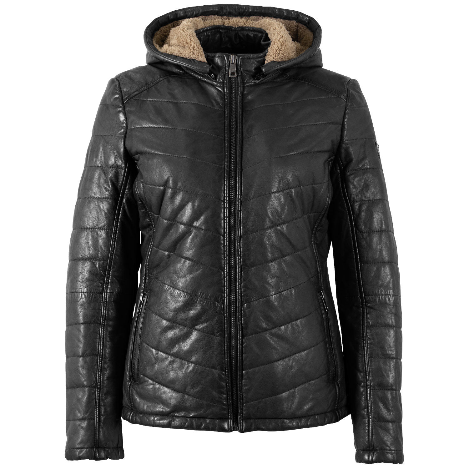 Kurtka skórzana damska Mauritius Czarna MWAurora – Kurtki zimowe