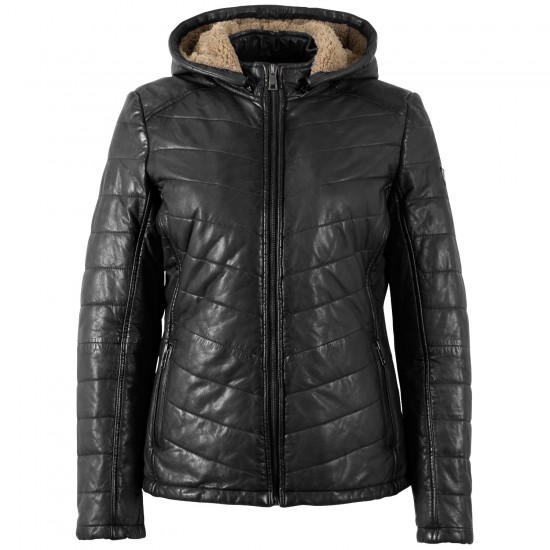 Kurtka skórzana damska Mauritius Czarna MWAurora