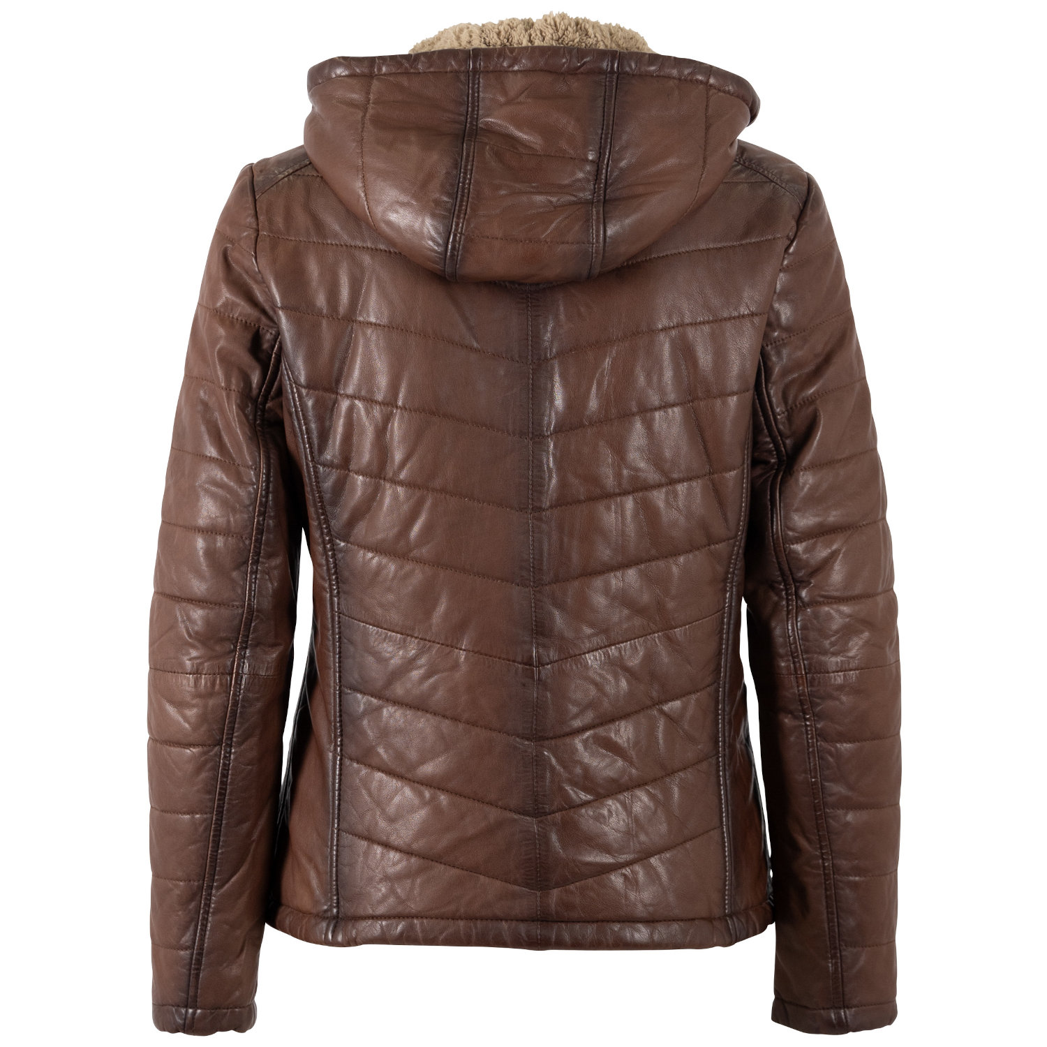 Kurtka skórzana damska Mauritius Ciemna whisky MWAurora – Kurtki zimowe