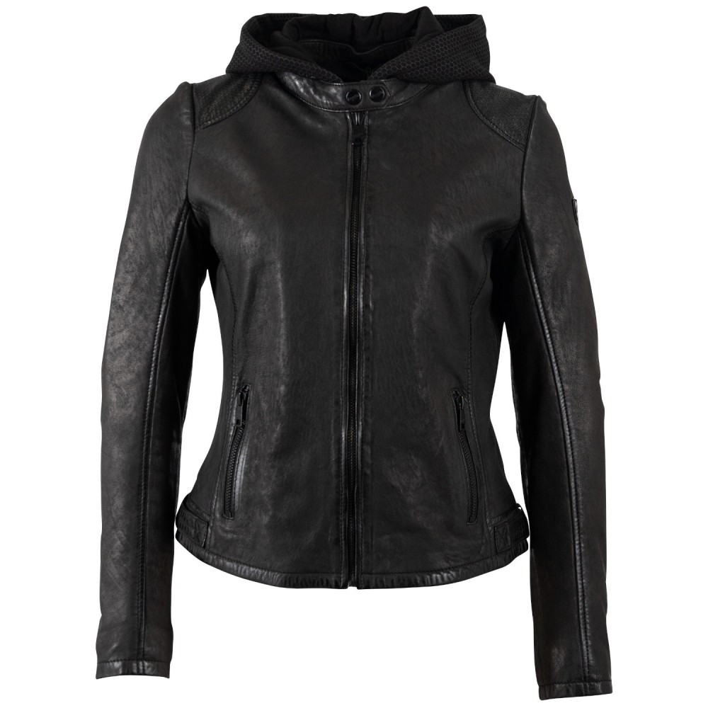 Kurtka skórzana damska Mauritius Czarna MWAydana - readytowear