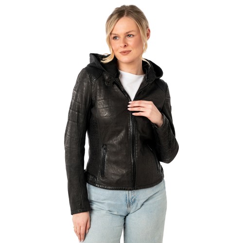 Kurtka skórzana damska Mauritius Czarna MWAydana