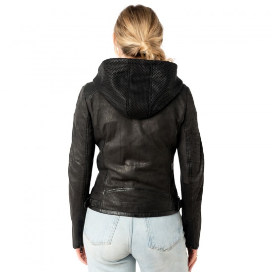 Kurtka skórzana damska Mauritius Czarna MWAydana