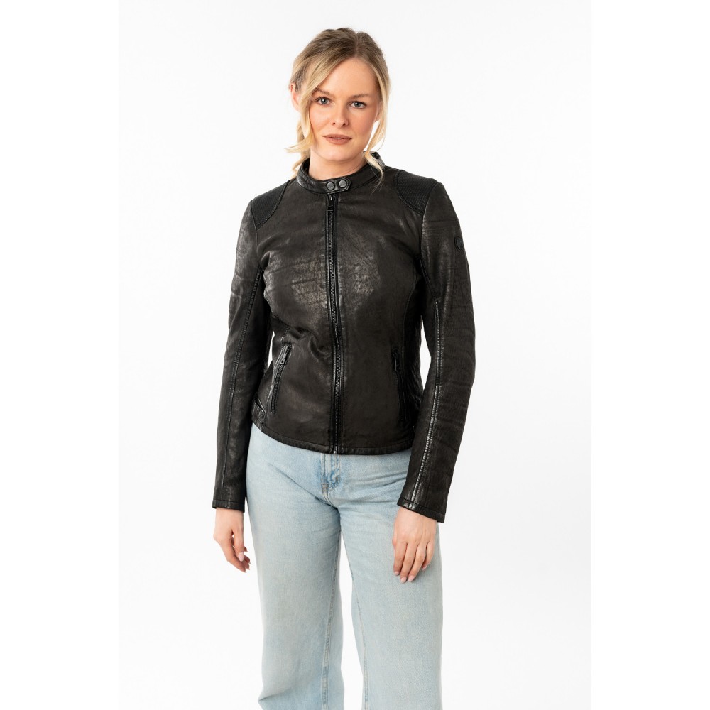 Kurtka skórzana damska Mauritius Czarna MWAydana - readytowear