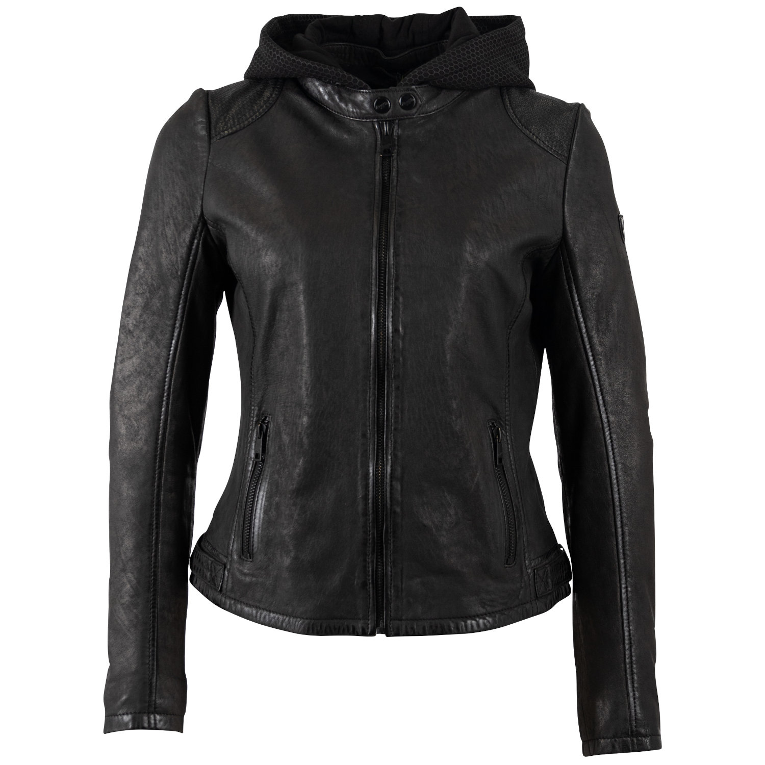 Kurtka skórzana damska Mauritius Czarna MWAydana – Kurtki skórzane