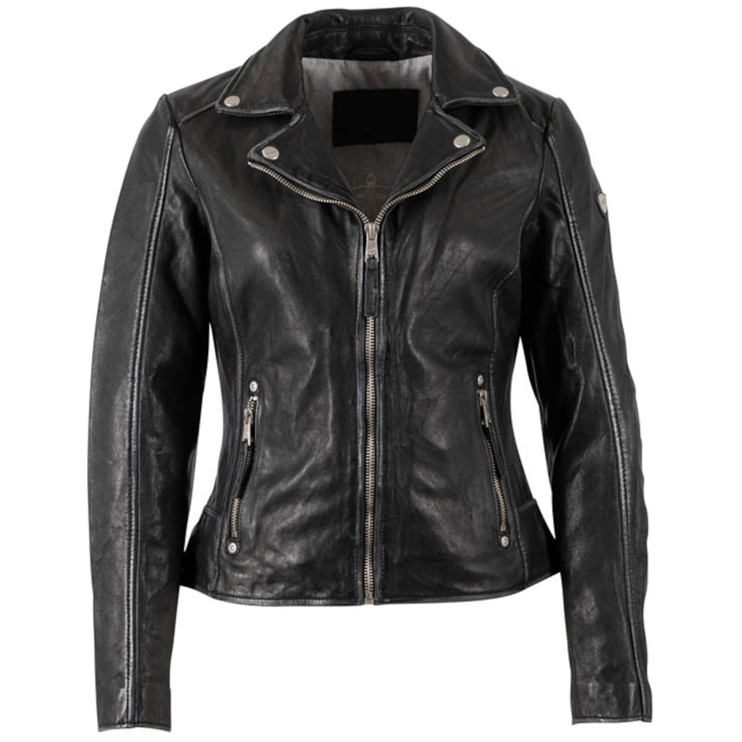 Kurtka skórzana damska Mauritius Czarna MWBajah – Kurtki skórzane