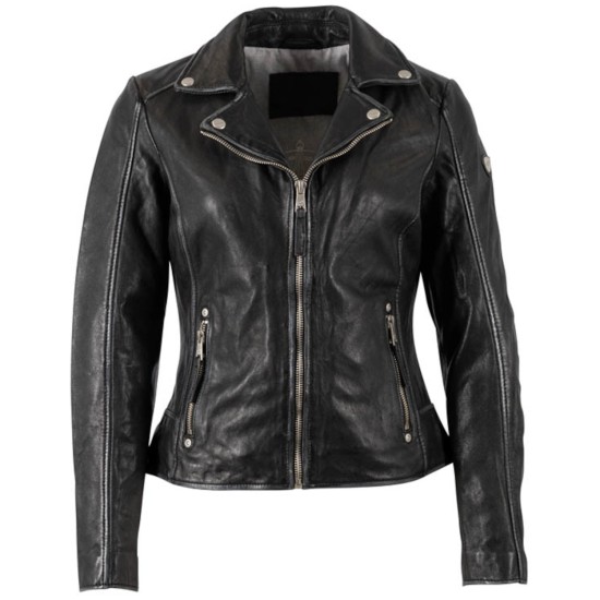 Kurtka skórzana damska Mauritius Czarna MWBajah