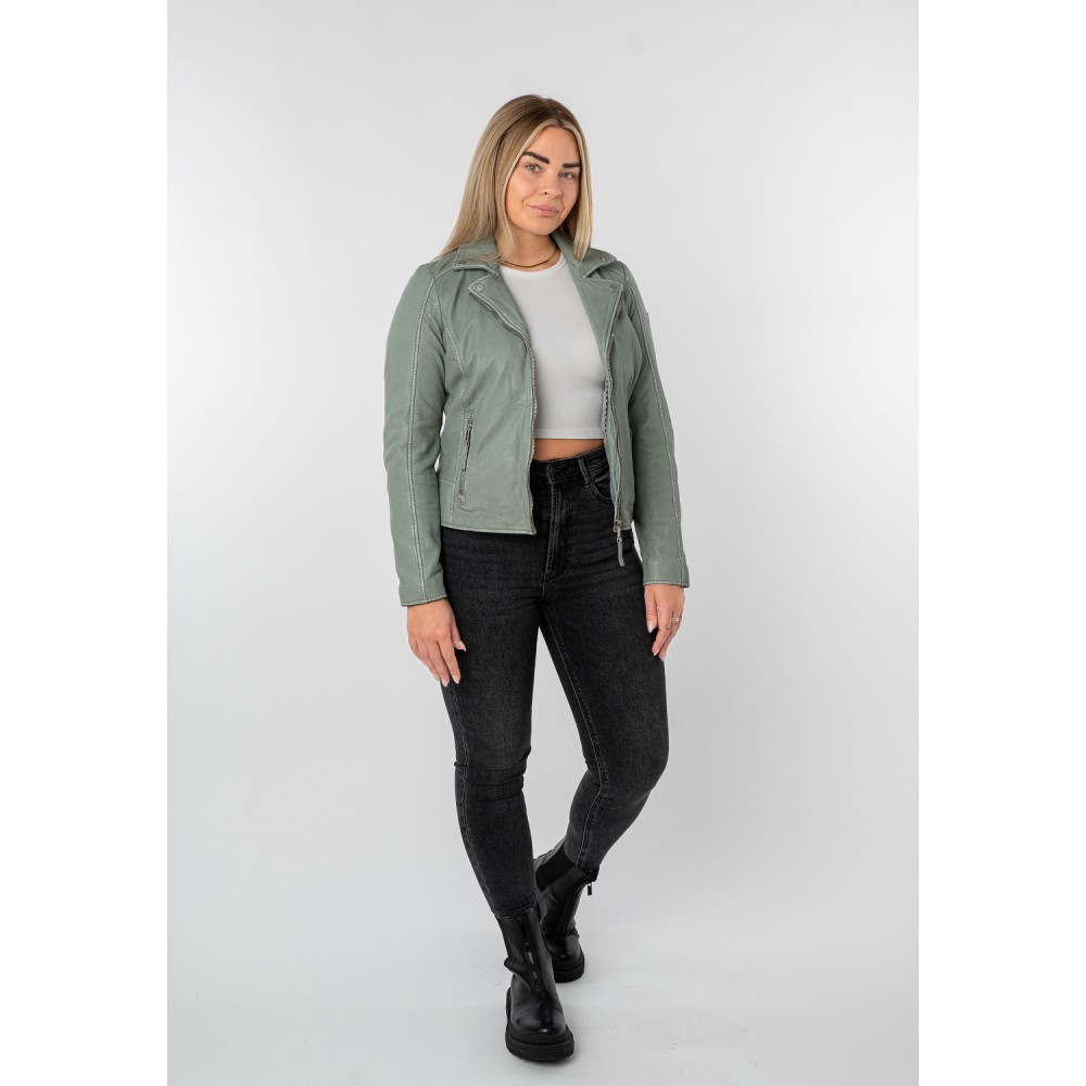 Kurtka skórzana damska Mauritius Dusty Green MWBajah