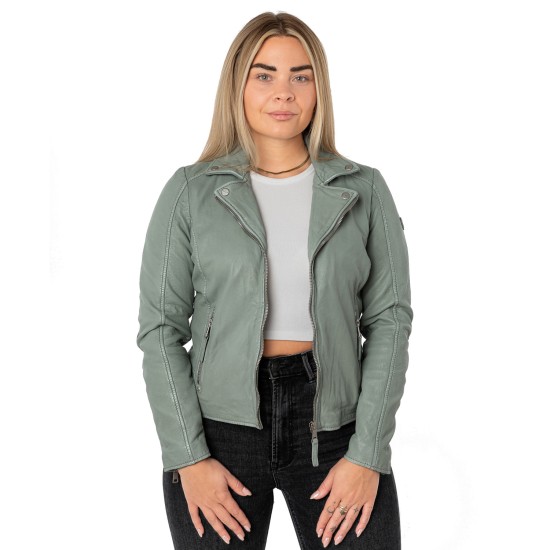 Kurtka skórzana damska Mauritius Dusty Green MWBajah