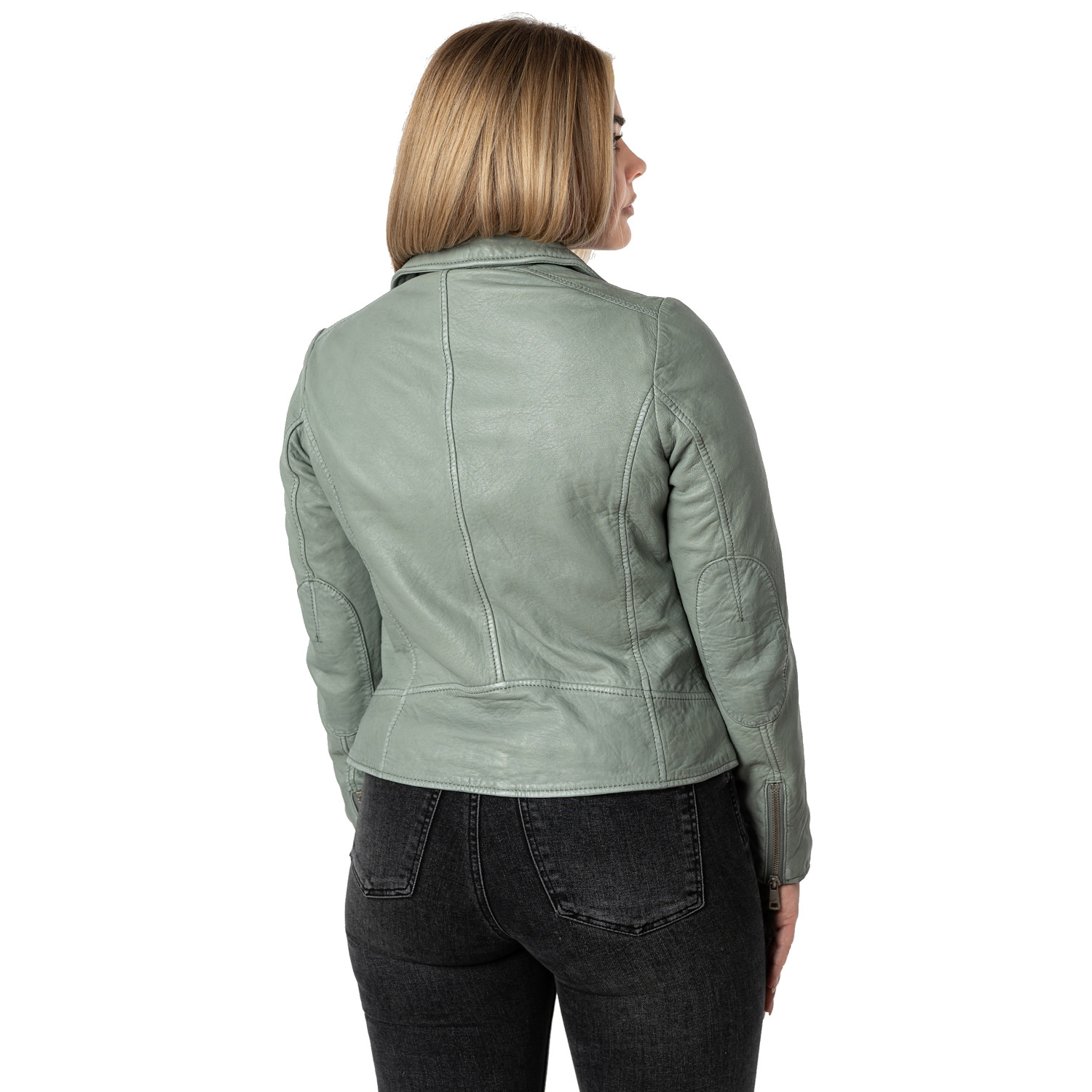 Kurtka skórzana damska Mauritius Dusty Green MWBajah – Kurtki skórzane
