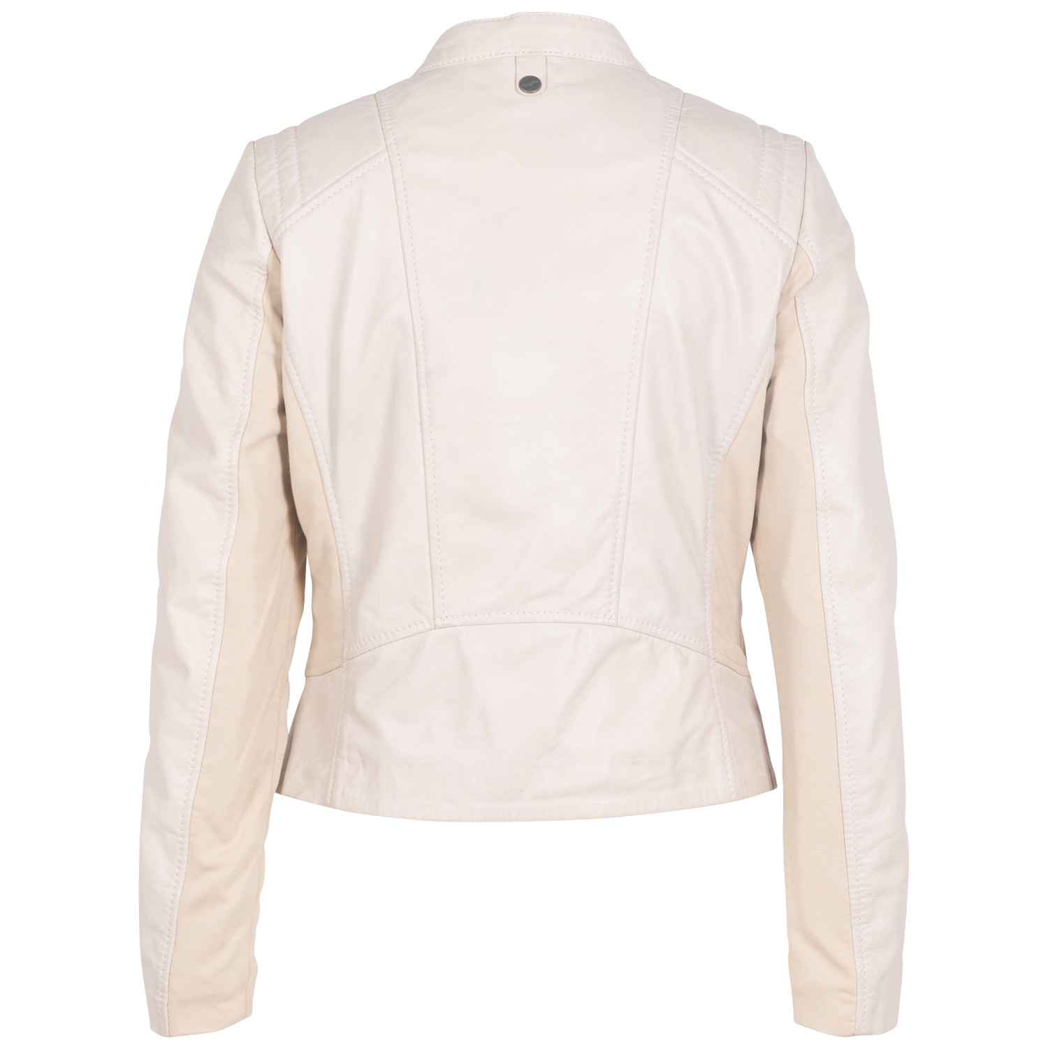 Kurtka skórzana damska Mauritius kość słoniowa MWBylli – Kurtki skórzane